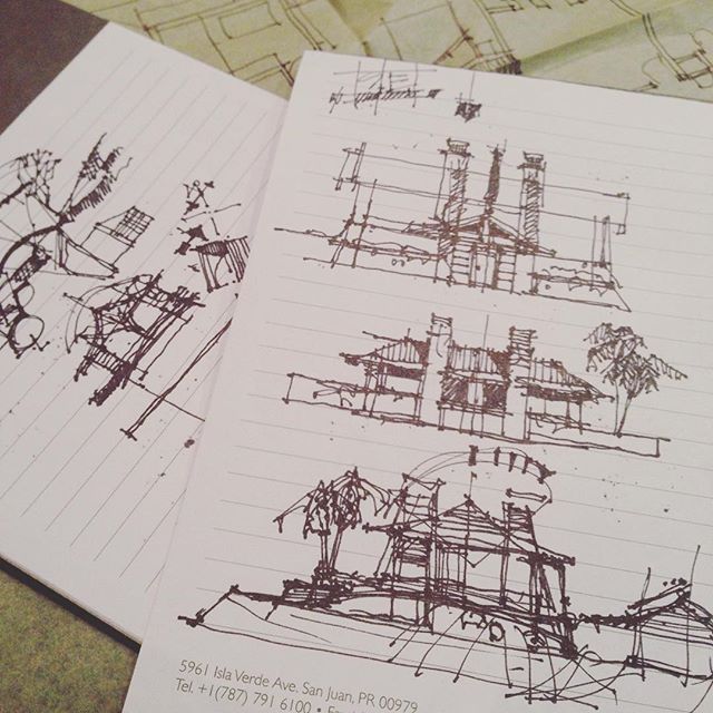 A bit of light sketching by Stuart. #vanarch #design #drawing #houses