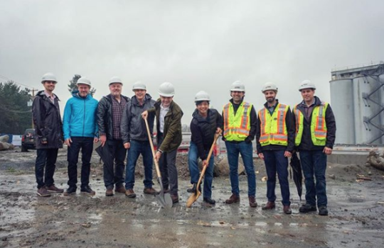 Ground breaking ceremony to mark the next big step of the Bridgeway project with @portliving!